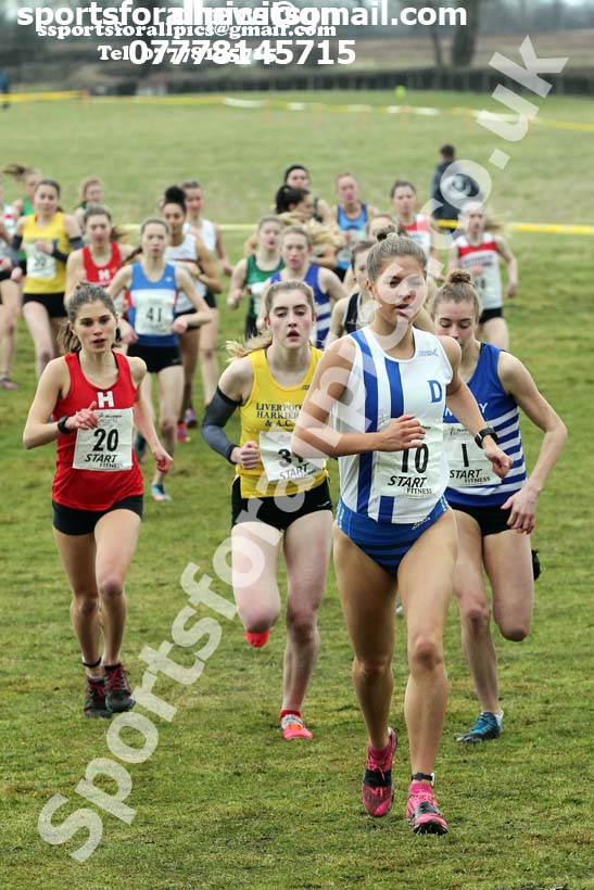 Womens under-20 Northern Cross Country Champs., Camp Hill Estate, Kirklington.  Photo: David T. Hewitson/Sports for All Pics